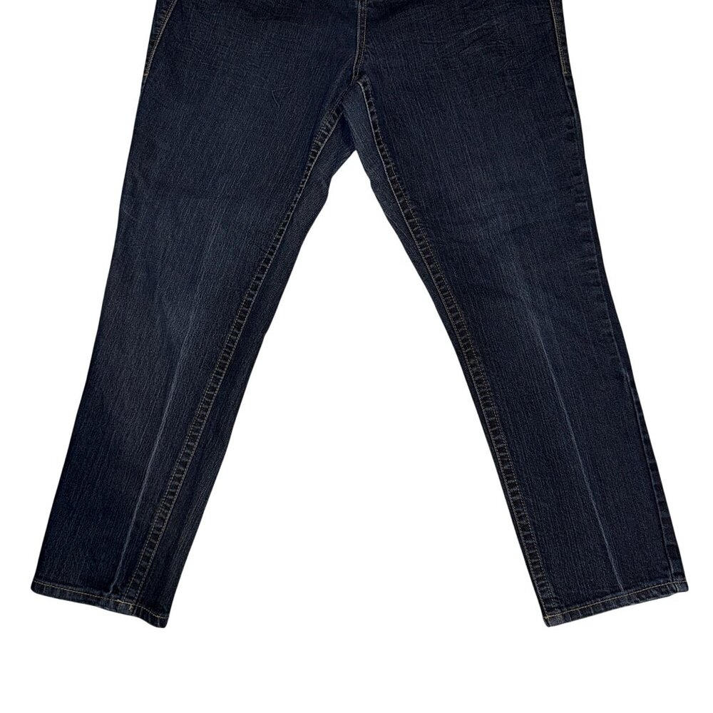 Torrid Plus Size Bootcut Jeans Womens 16 28 Blue Denim Stretch Dark Wash Pockets - Picture 4 of 8